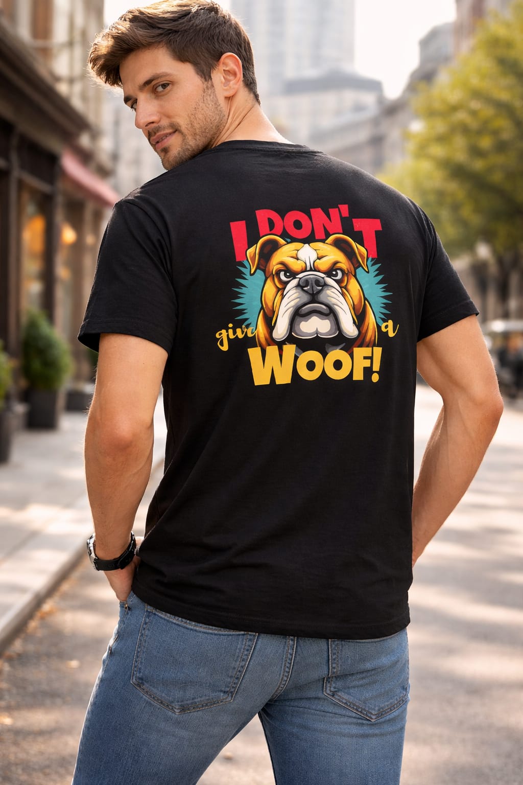 I Dont Give A WOOF! t-shirt for men