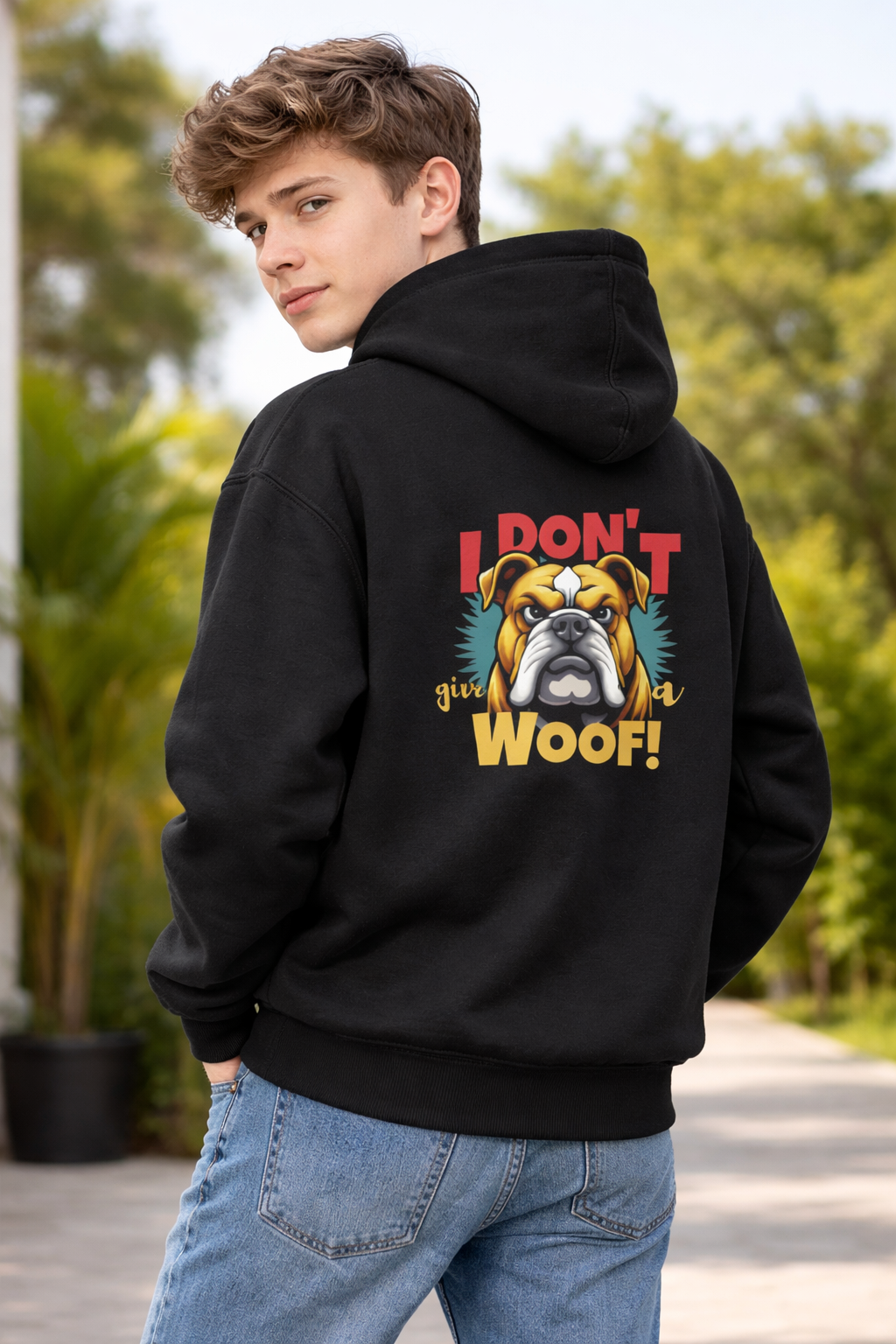 I Dont Give A WOOF! hoodie for men