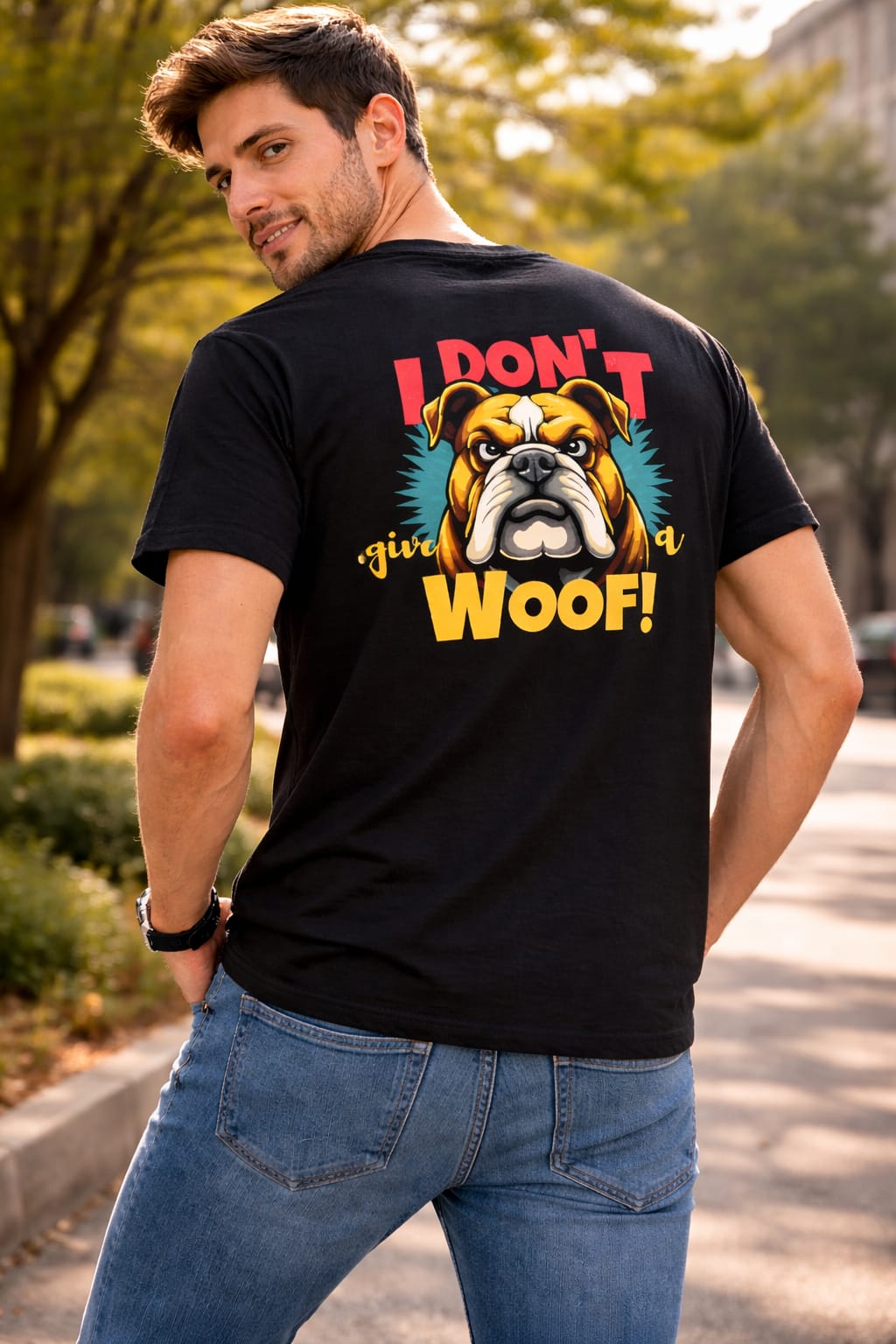 I Dont Give A WOOF! t-shirt for men