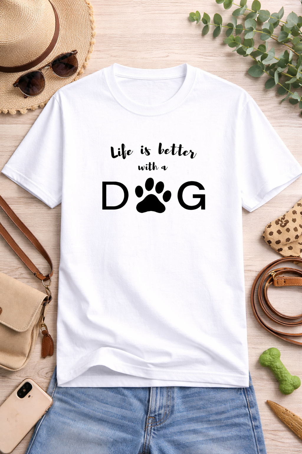 Life Is Better With A DOG t-shirt for men