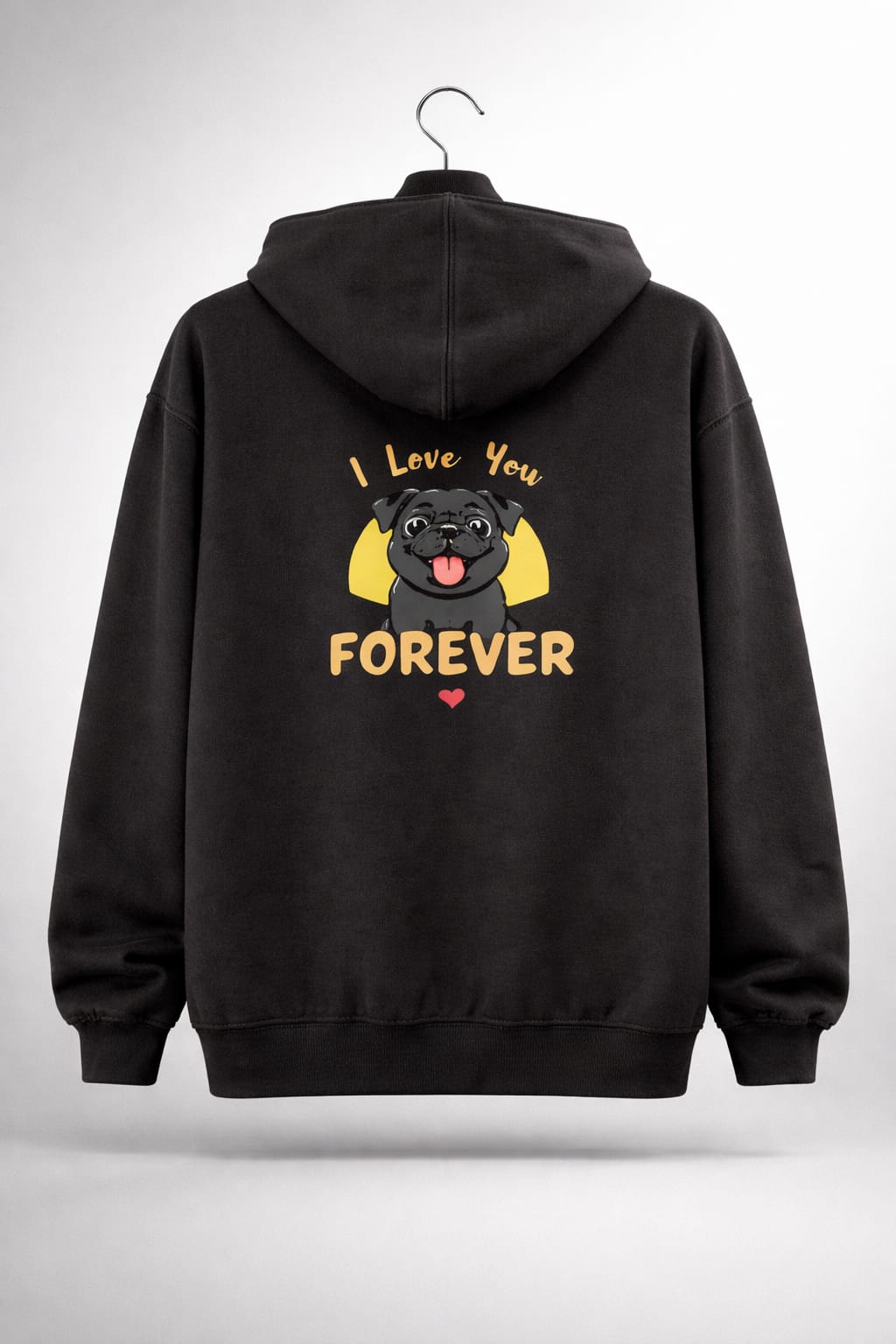 I Love You FOEVER Dog Lovers hoodie for men