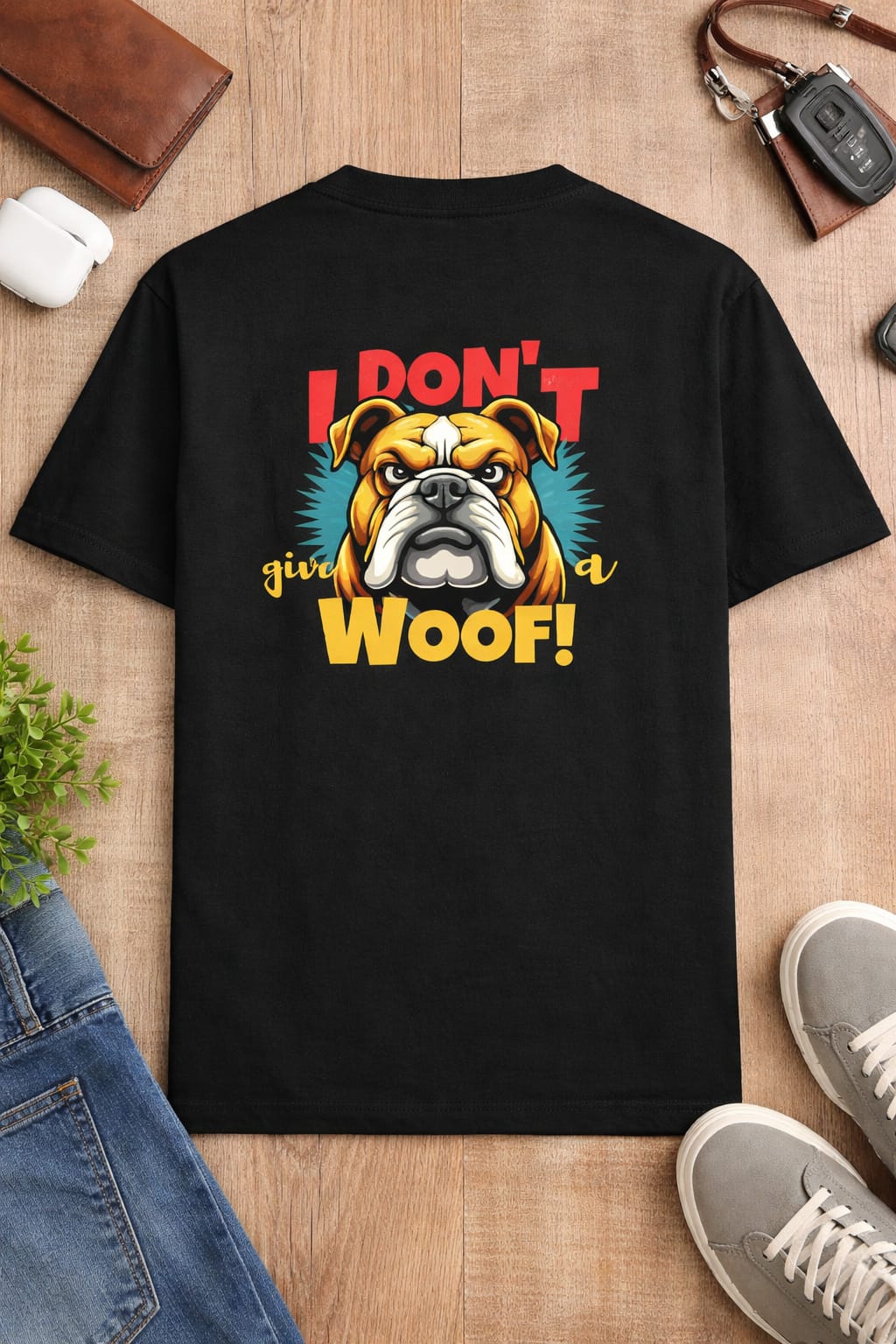 I Dont Give A WOOF! t-shirt for men