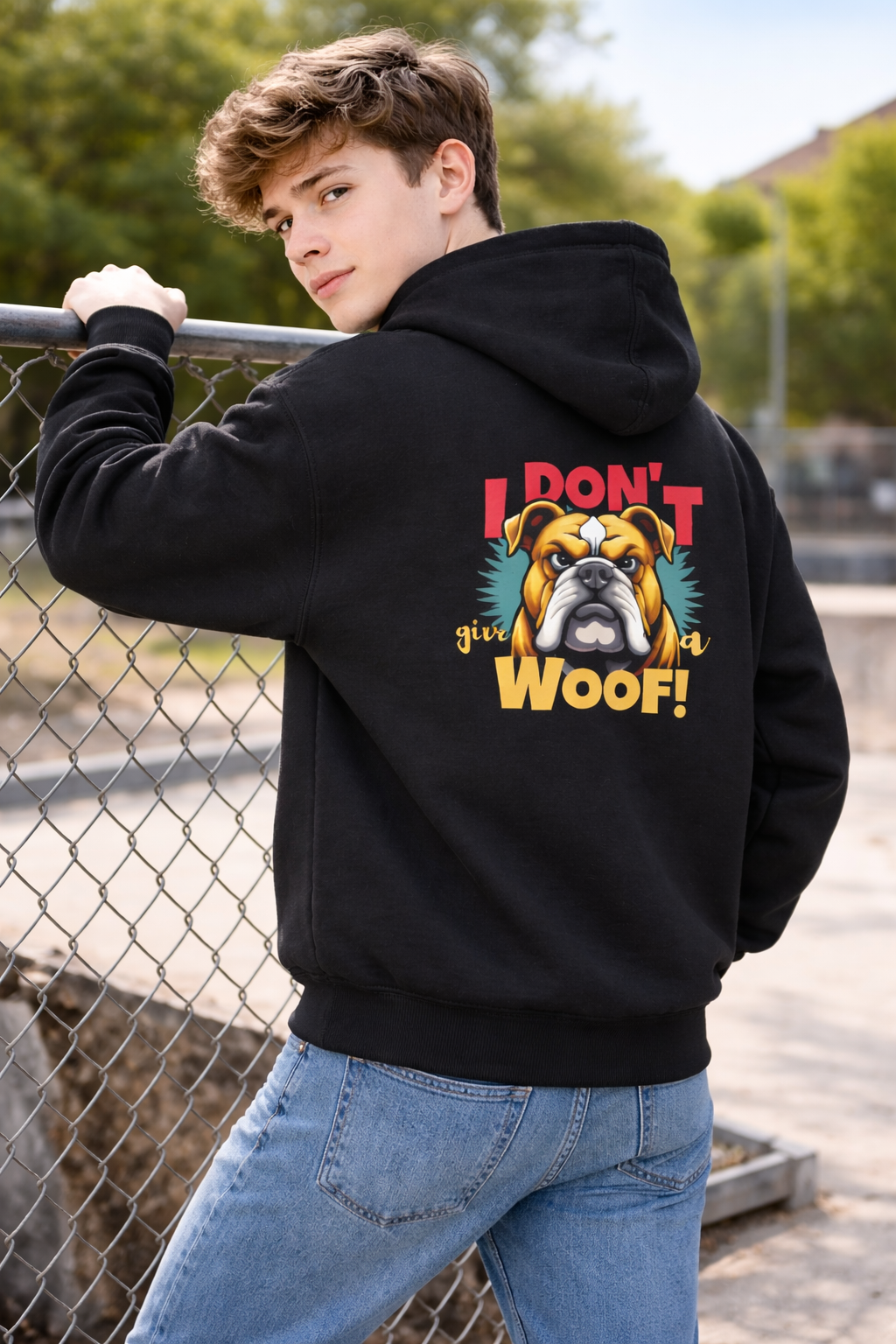 I Dont Give A WOOF! hoodie for men